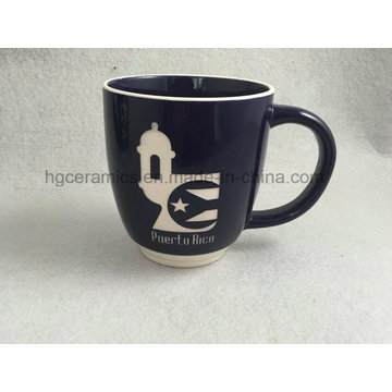 Sandblast Mug, Engraved Mug, Ceramic Mug with Engraved Logo